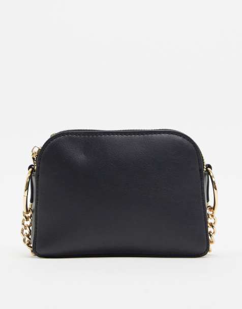 ASOS DESIGN – Schwarze Kameratasche mit Metallakzenten