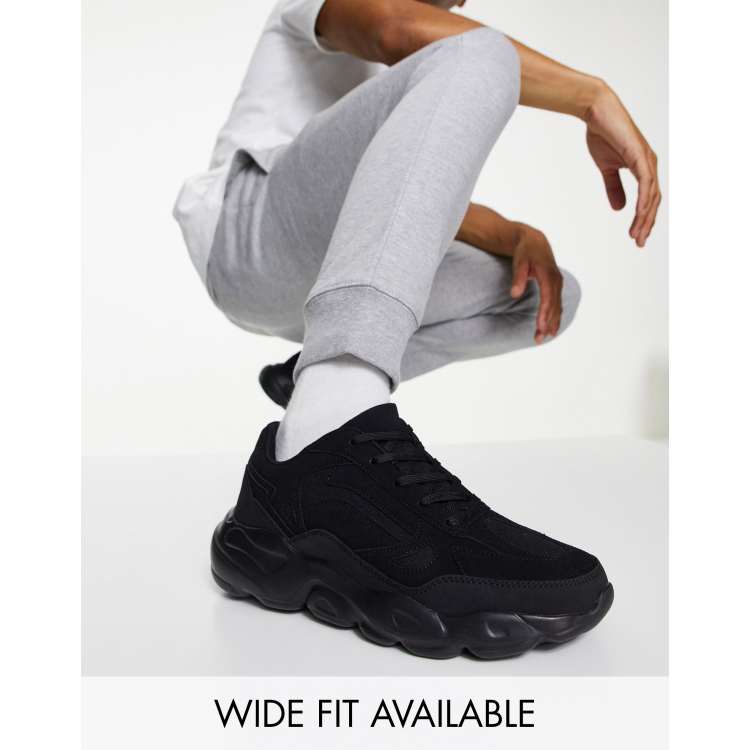 Black sneakers asos clearance