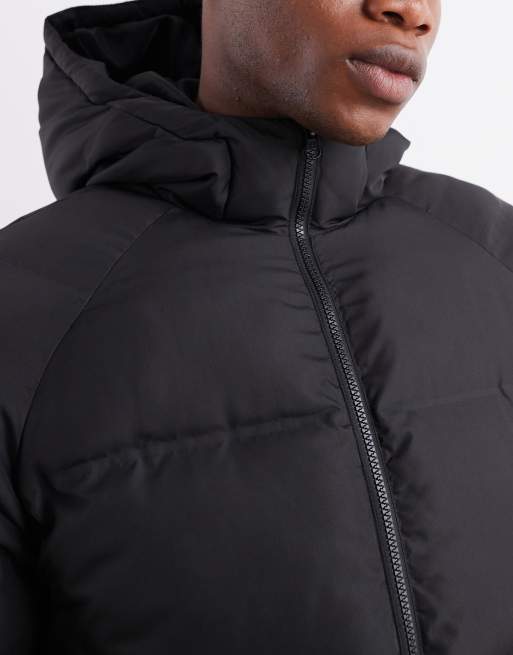 ASOS DESIGN puffer jacket in black