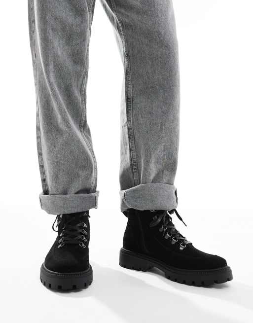 ASOS DESIGN – Schwarze Wanderstiefel zum Schnüren, 4 von 4