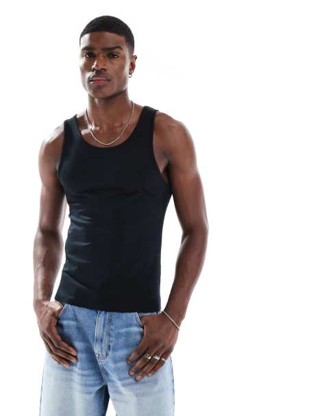 Herren Fischnetz Tank Top Spaghetti Weste Transparent Ärmellos