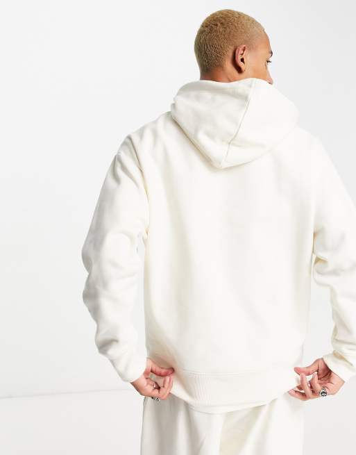 ASOS DESIGN – Schwerer Oversize-Kapuzenpullover in gebrochenem Weiß, 2 von 4