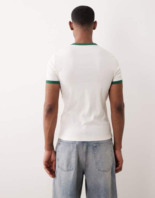 ASOS DESIGN – Schweres Muskelshirt aus strukturiertem Rippstoff mit Grafik auf der Brust, 4 von 5
