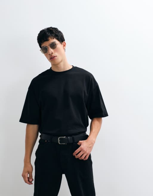 ASOS DESIGN – Schweres Oversize-T-Shirt in Schwarz, 4 von 5