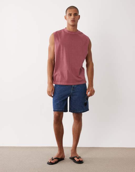 ASOS DESIGN – Schweres Oversize-T-Shirt in verwaschenem Burgunderrot, 2 von 5