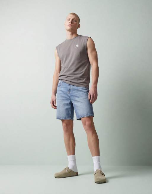 ASOS DESIGN – Schweres Oversize-Tanktop in Dunkelgrau mit Rückenprint, Kombiteil, 9 von 12