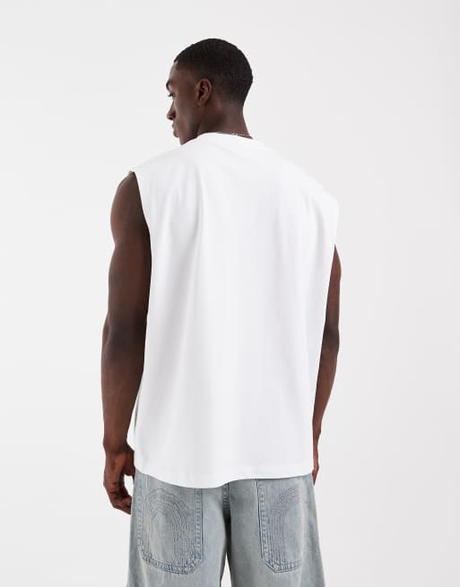 ASOS DESIGN – Schweres Oversize-Tanktop in Weiß, 5 von 5