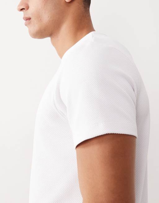 ASOS DESIGN – Schweres, strukturiertes Regular-Fit-T-Shirt in Weiß, 4 von 5