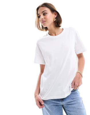 ASOS DESIGN - Schweres T-Shirt in Weiß mit normalem Schnitt