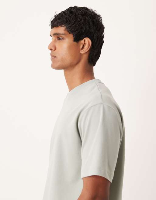ASOS DESIGN – Schweres, weiches T-Shirt in Salbeigrün mit lockerem Schnitt , 3 von 5