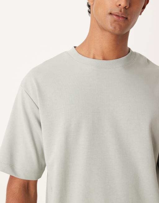 ASOS DESIGN – Schweres, weiches T-Shirt in Salbeigrün mit lockerem Schnitt , 5 von 5