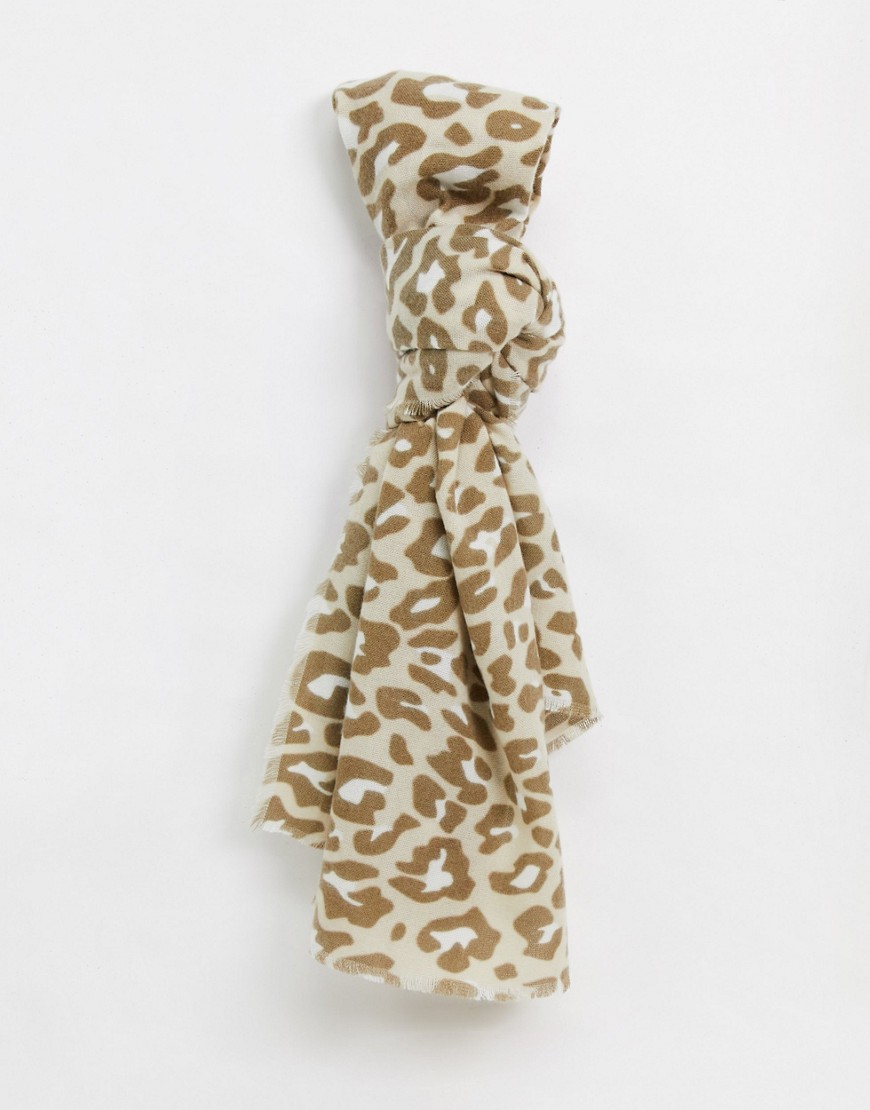  Multicolore donna ASOS DESIGN - Sciarpa lunga leopardata-Multicolore
