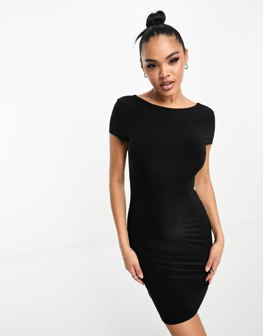 Black bodycon shop tshirt dress