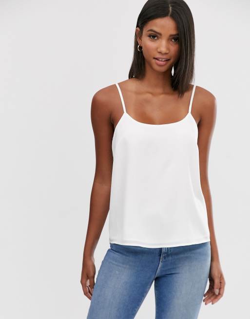 ASOS DESIGN scoop neck cami - WHITE | ASOS