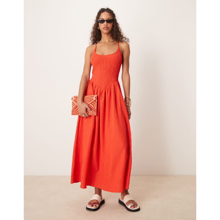 新品未使用　UNOF BACK CROSS DRESS 207752500-1-brightred?$n_750w$