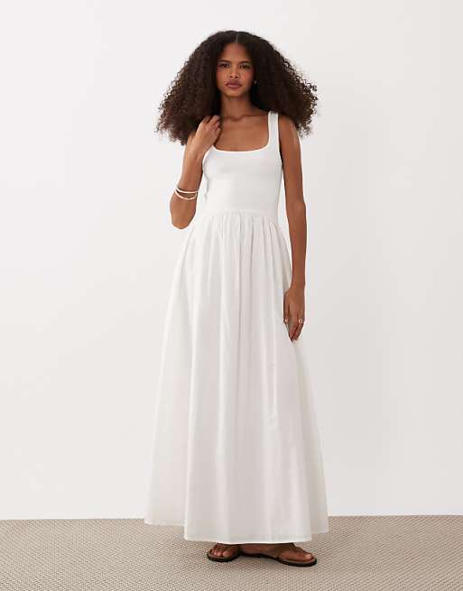 asos white midi dress Lavish Alice one shoulder in Elevate your wardrobe with this versatile piece White Midi Dresses for Women|