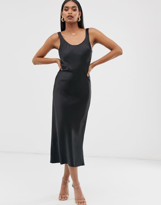 Scoop neck 2025 midi dress