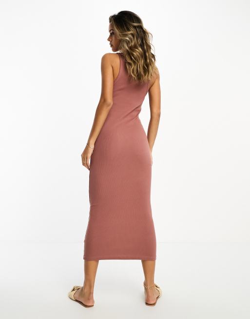 Rust 2024 ribbed dress