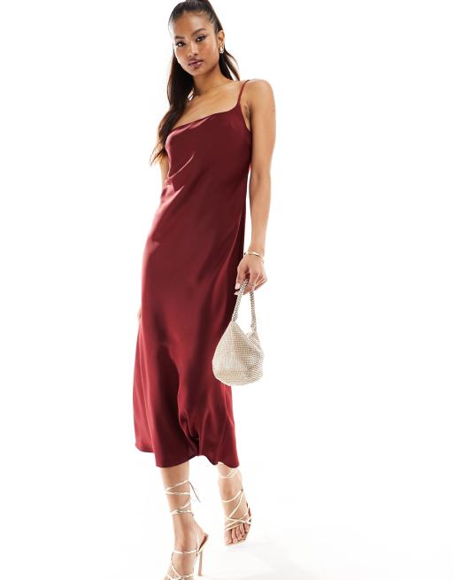 Asos silk slip outlet dress