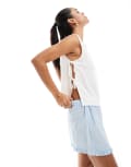 [ASOS DESIGN] ASOS DESIGN scoop neck tie side cami-Black 8 White