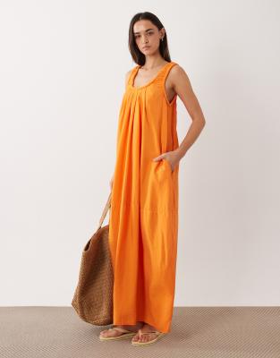 Женский макси-сарафан ASOS Design, оранжевый