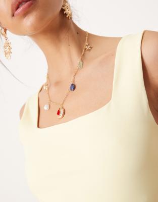 Asos Design Scoop Tank Top With Bust Support In Yellow