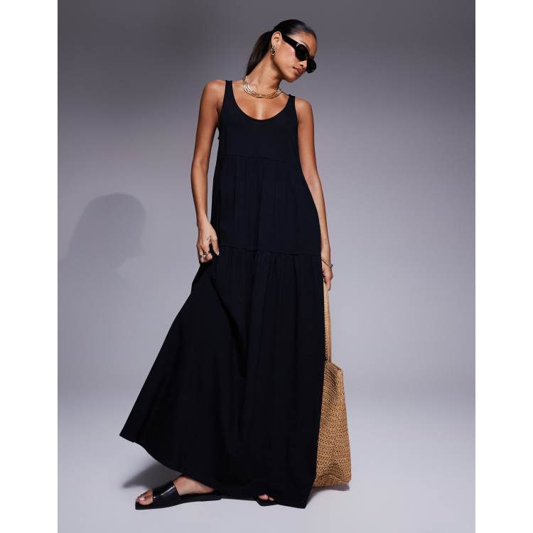 black bustier maxi dress CHARMAINE BLACK CORSET MAXI DRESS