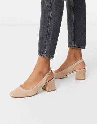 suede slingback heels