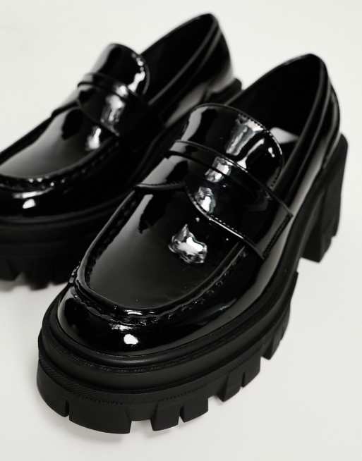 Asos hot sale patent loafers