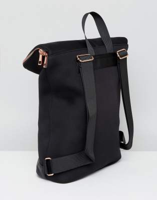 black rose gold backpack