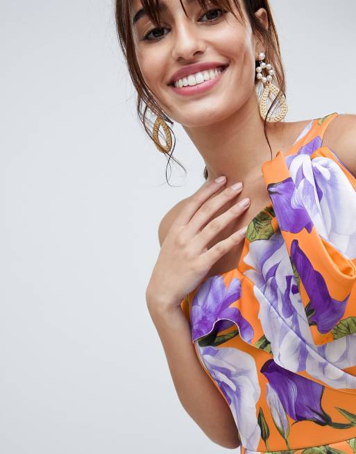 Asos floral best sale prom dress