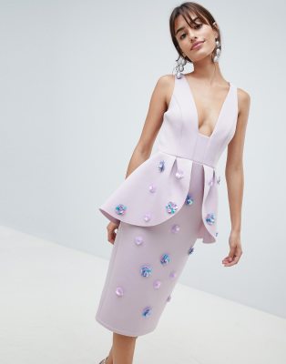 asos design scuba dress