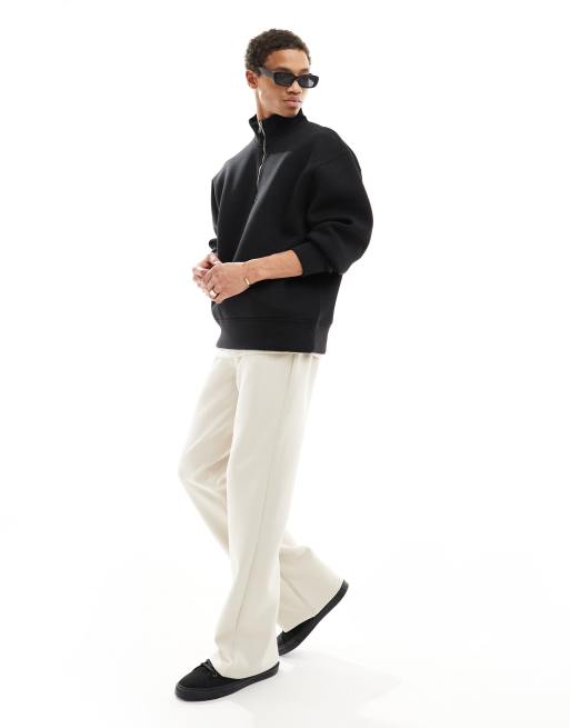 ASOS DESIGN scuba joggers in beige
