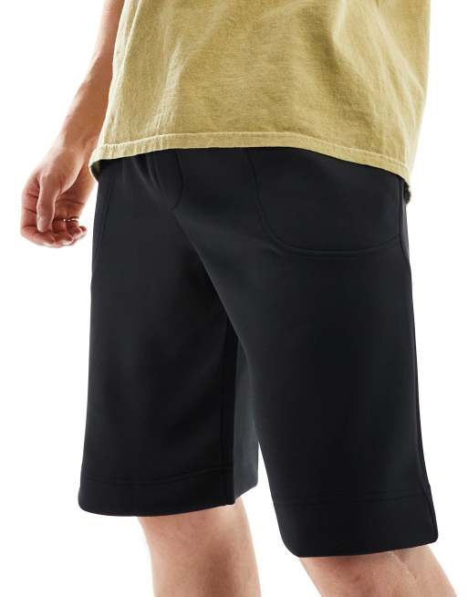 ASOS DESIGN - Scuba jort - Sorte shorts