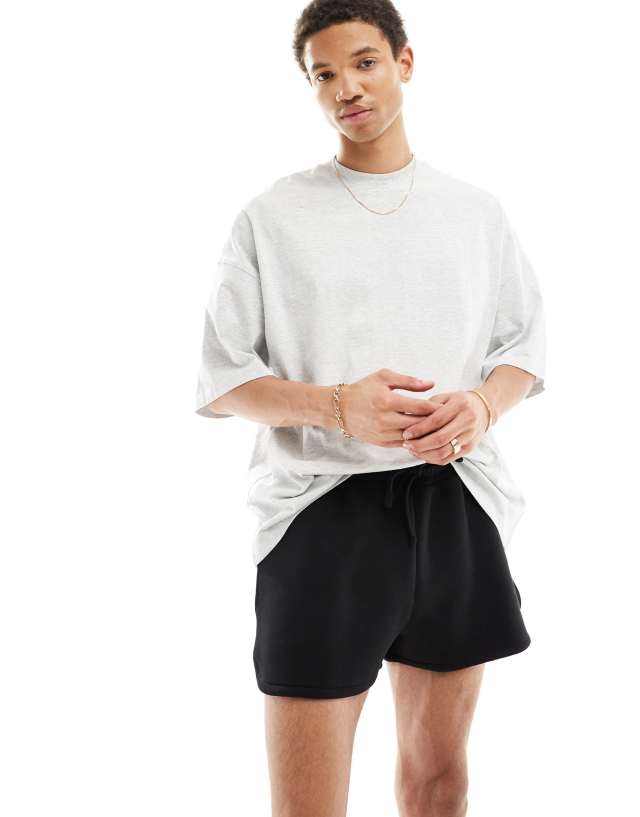 ASOS DESIGN - scuba runner shorts in black