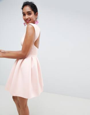 asos pink prom dress