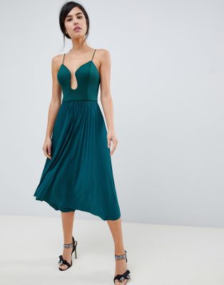 forest green dress asos