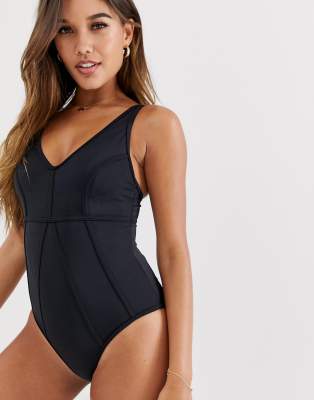 seafolly active high neck maillot