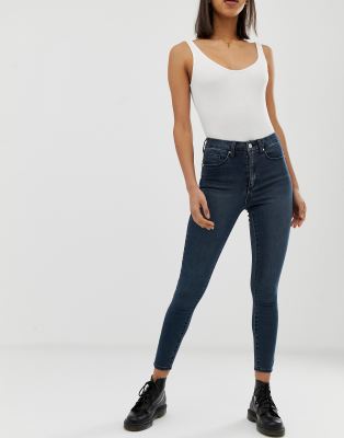 river island dark blue jeans