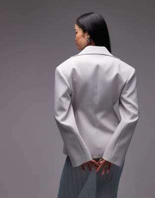 ★SCULPTOR★ Tailored Belted Blazer Gray SC24A117GY Standout Blazer - (Re)ssential | Aritzia US