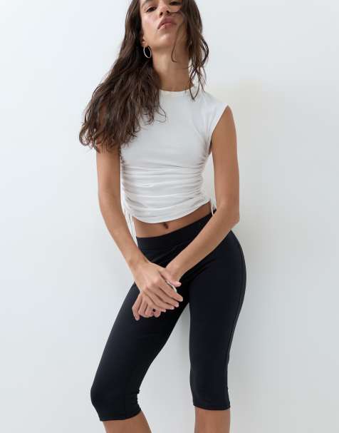 ASOS DESIGN sculpting caprilegging in zwart - view 1