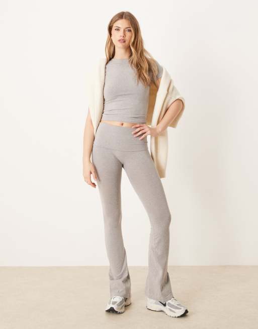 ASOS DESIGN sculpting crew neck seamless T-shirt in gray heather - part of a set, 3 of 4