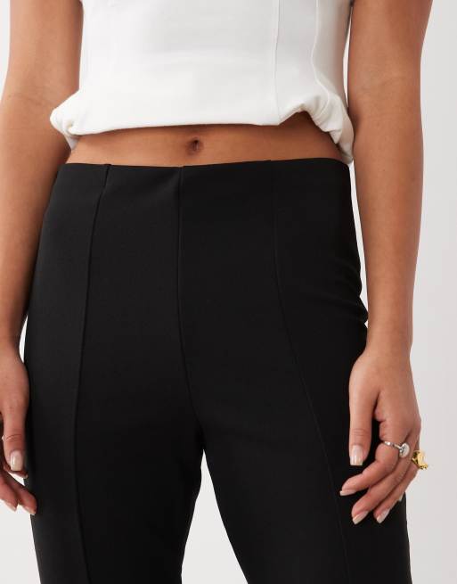 ASOS DESIGN sculpting longline capri pants in black, 4 of 4
