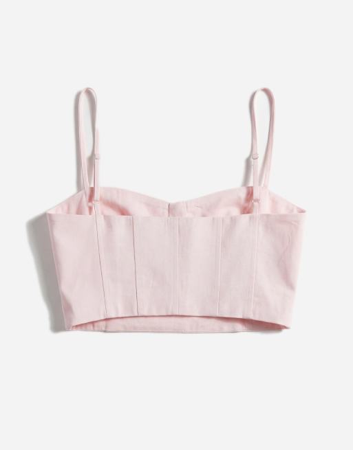 ASOS DESIGN seam detail bralet in dusty pink - part of a set, 6 of 11