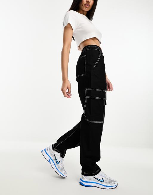 Black Cargo Pants for Women