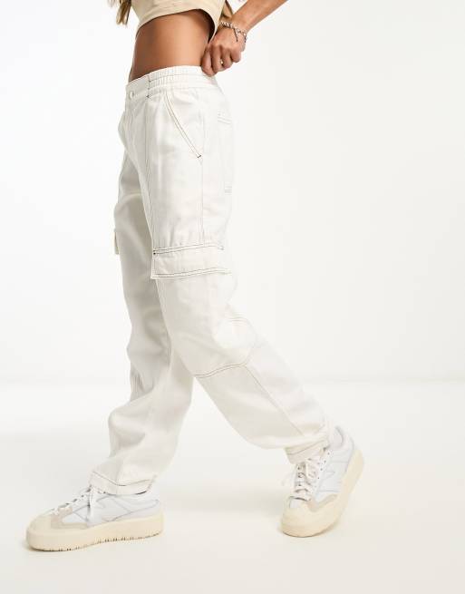 Pantalon cargo blanco new arrivals