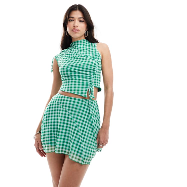 fig London uneven skirt グリーン fig London（フィグロンドン）の「uneven skirt（スカート