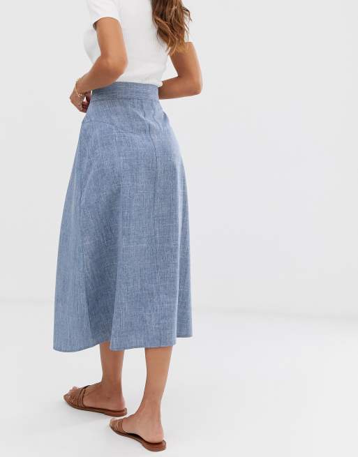 Asos midi skirt on sale 00