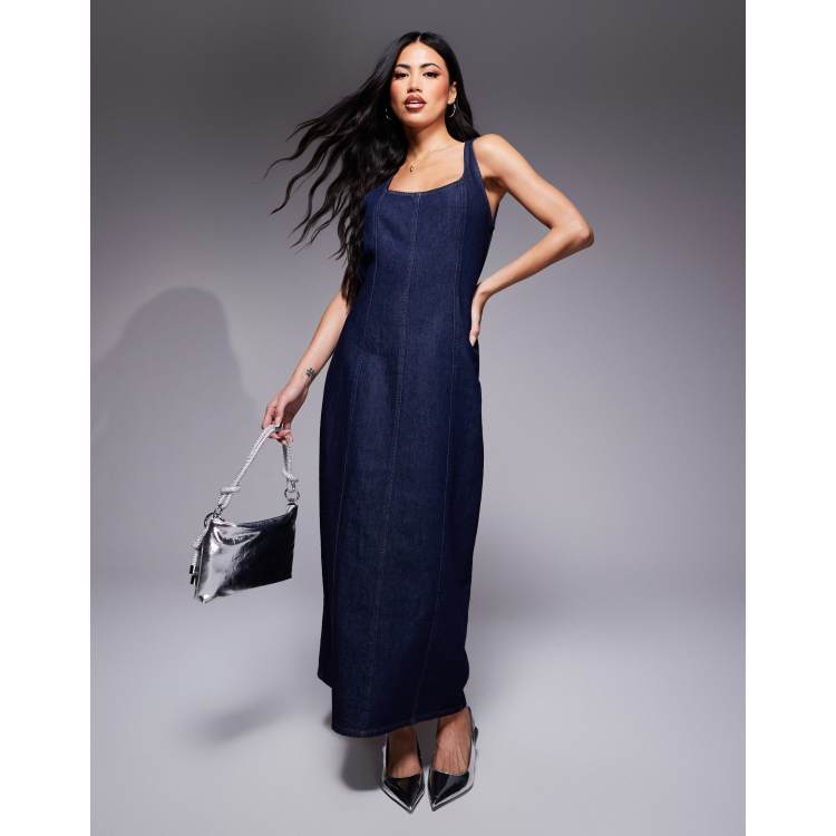 セットアップ DIESEL INDIGO BLUE MINI DRESS Women's Mini dress with close-up face print | Blue | Diesel