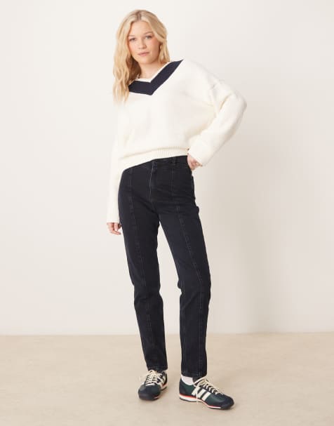 ASOS DESIGN seamed slim fit high waist jean - view 1